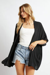 Favorite Solid Kimono Cardigan - Hassle Free Cart