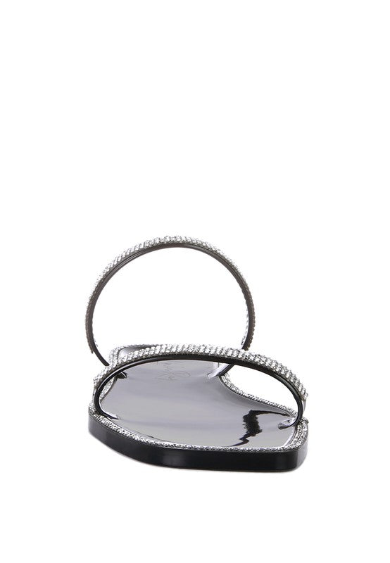 Fenta Diamante Detail Jelly Flats - Hassle Free Cart