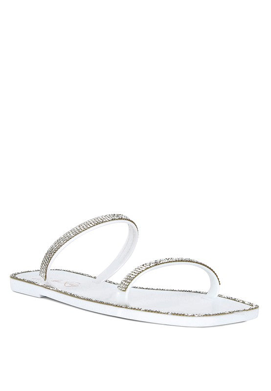 Fenta Diamante Detail Jelly Flats - Hassle Free Cart