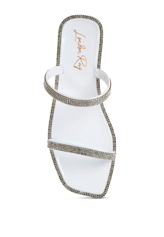 Fenta Diamante Detail Jelly Flats - Hassle Free Cart