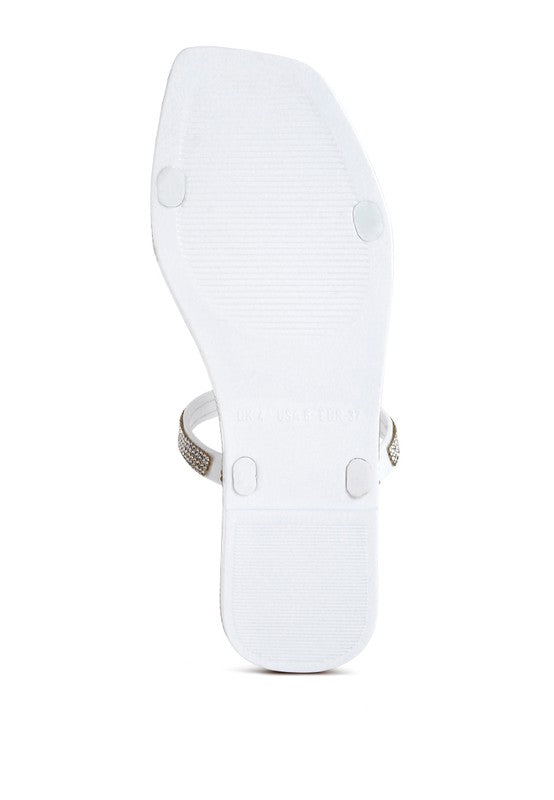 Fenta Diamante Detail Jelly Flats - Hassle Free Cart