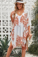 Floral Side Slit Cover Up | Hassle Free Cart