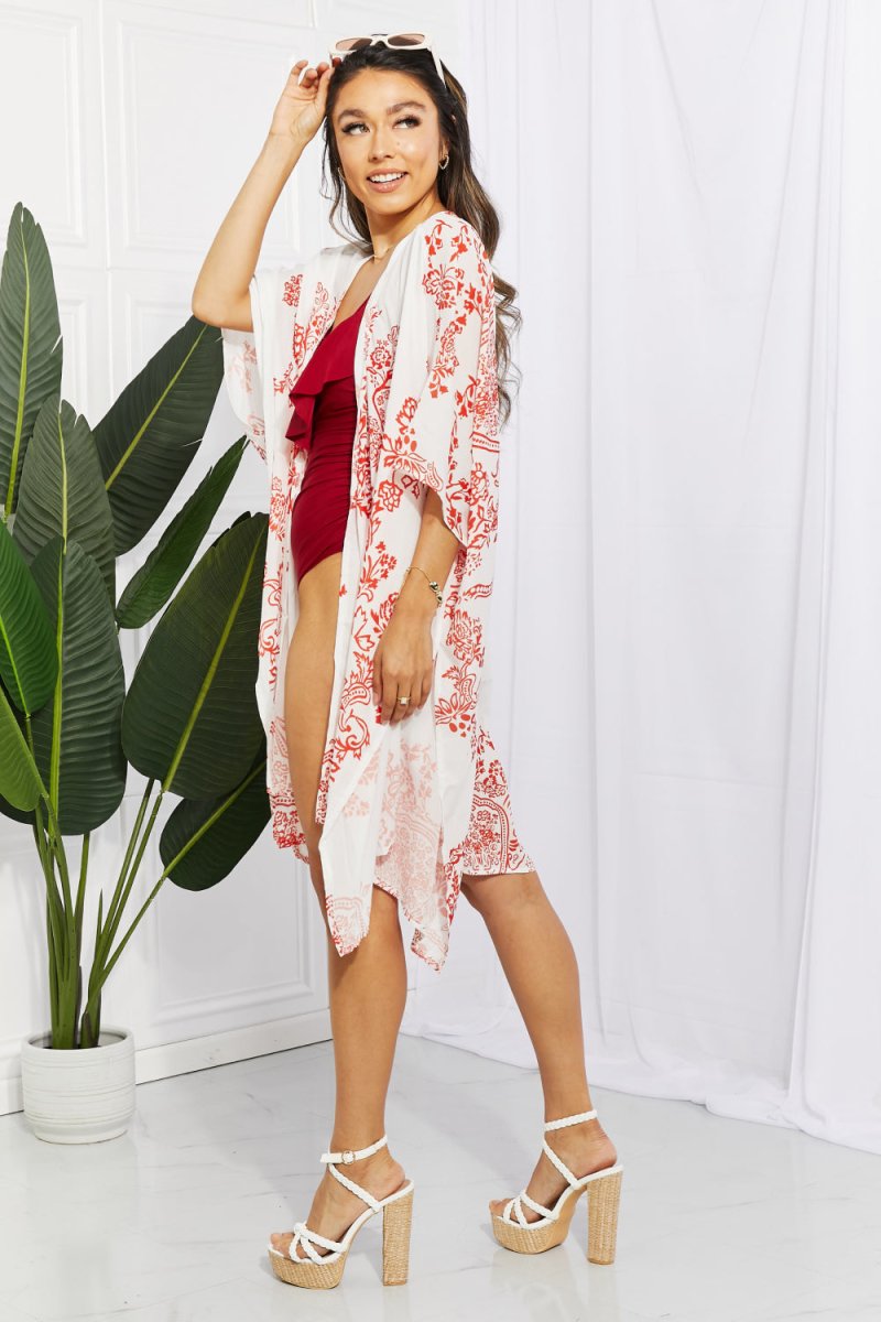 Floral Side Slit Cover Up | Hassle Free Cart