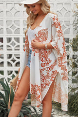 Floral Side Slit Cover Up | Hassle Free Cart