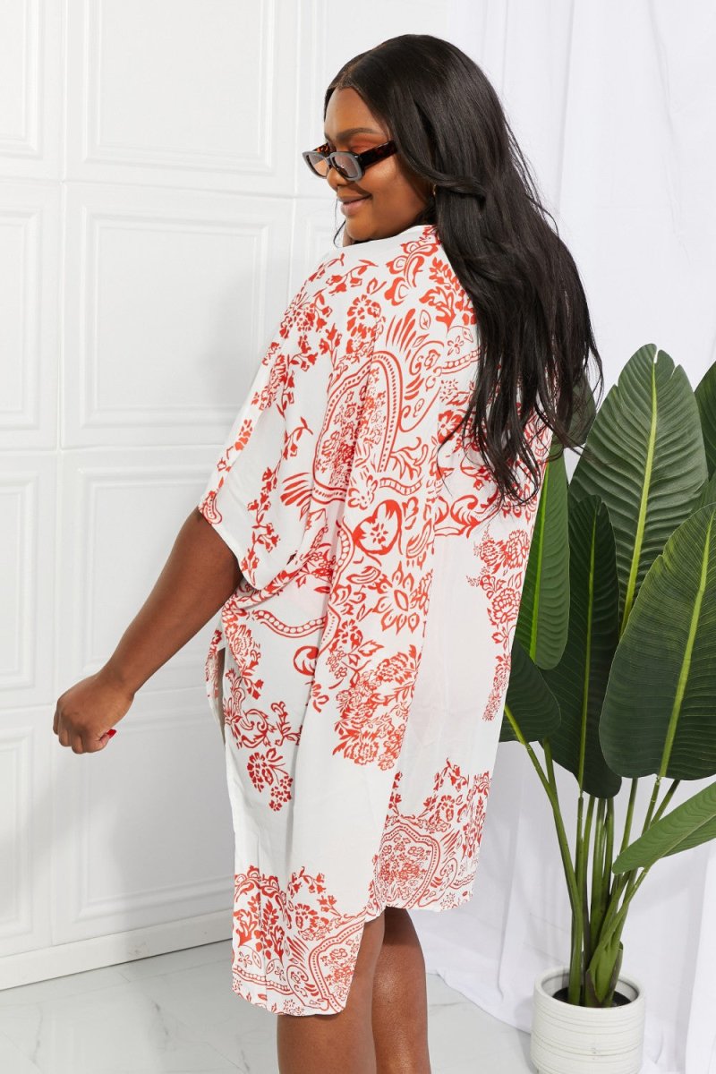 Floral Side Slit Cover Up | Hassle Free Cart