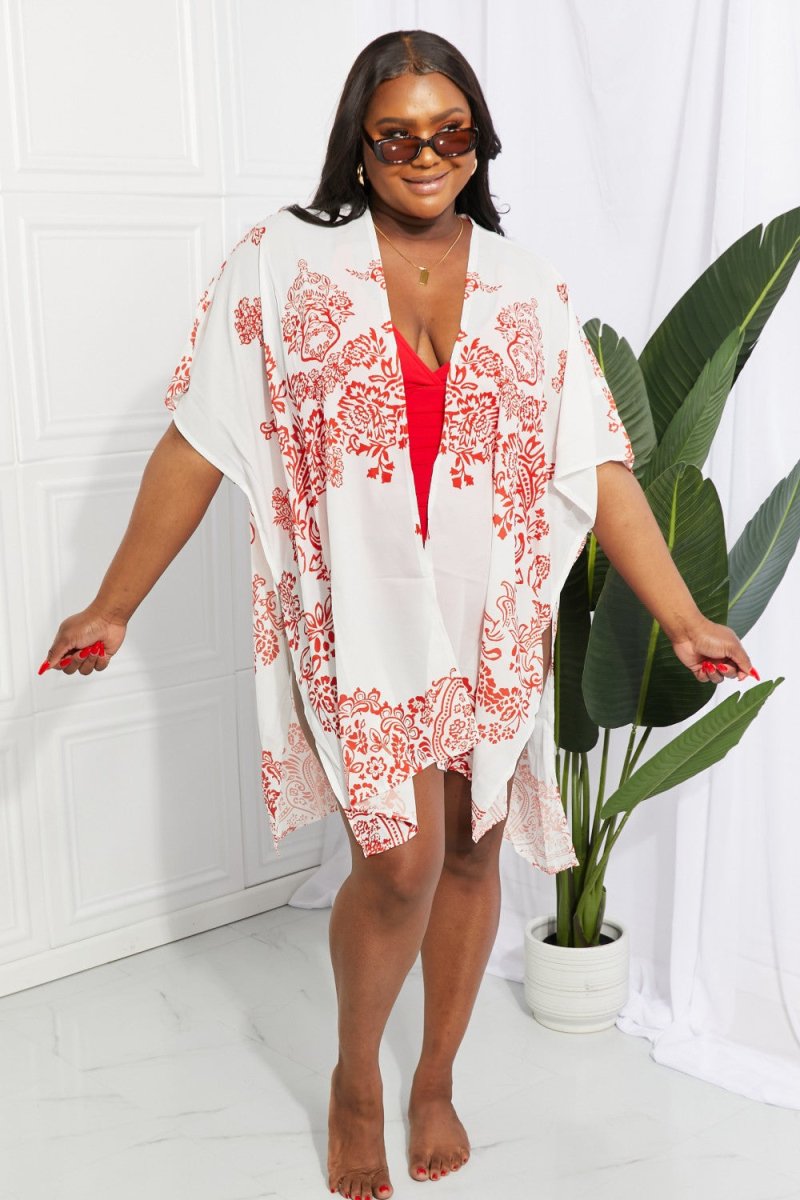 Floral Side Slit Cover Up | Hassle Free Cart