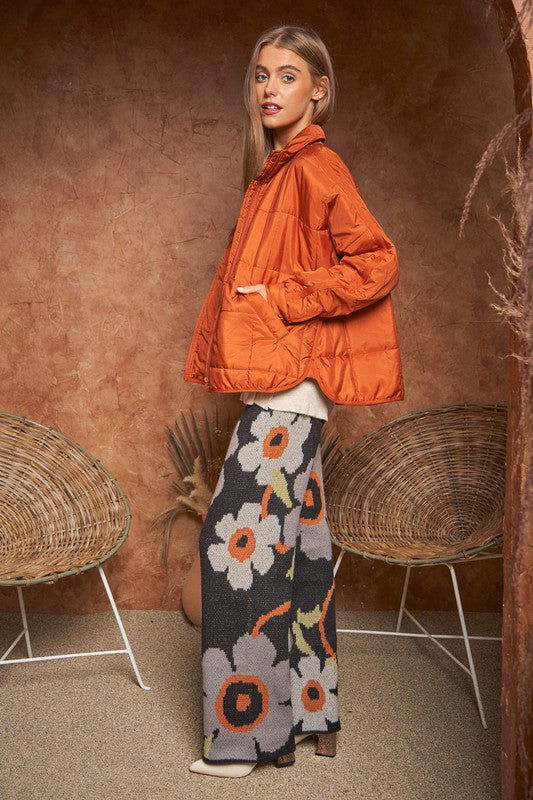 Flower Printed Casual Cozy Full Long Wide Pants - Hassle Free Cart