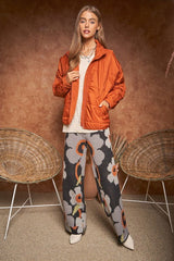 Flower Printed Casual Cozy Full Long Wide Pants - Hassle Free Cart