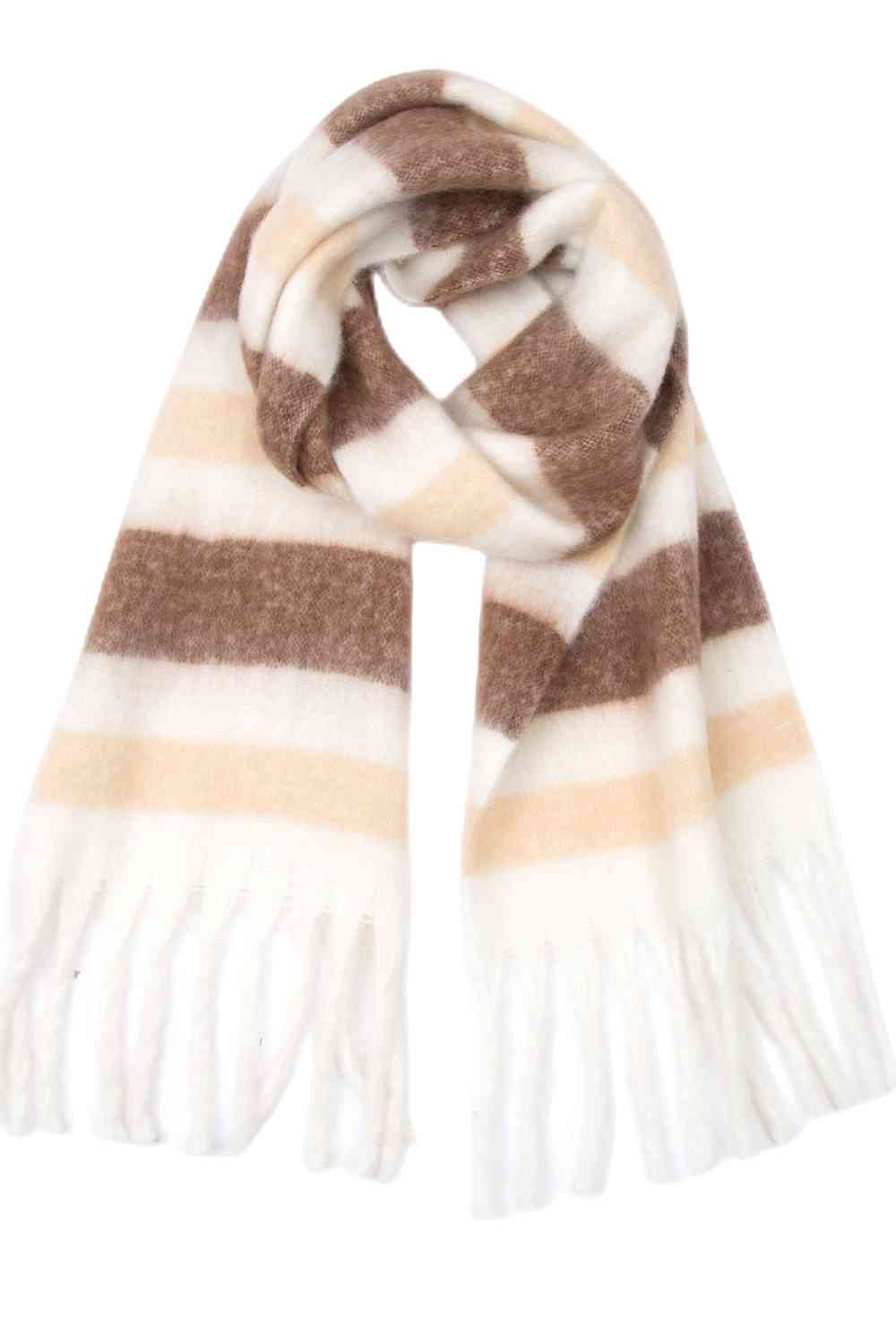 Fringe Detail Polyester Scarf | Hassle Free Cart