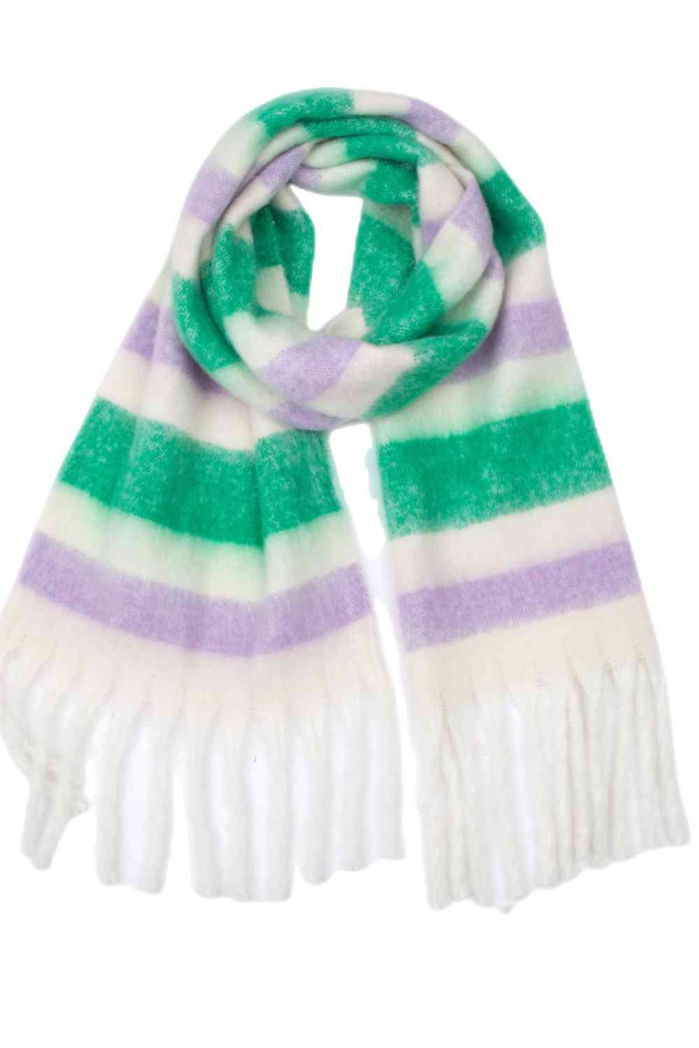 Fringe Detail Polyester Scarf | Hassle Free Cart