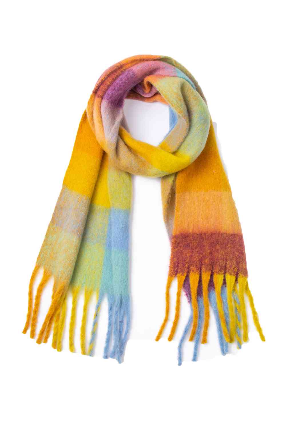 Fringe Detail Polyester Scarf | Hassle Free Cart