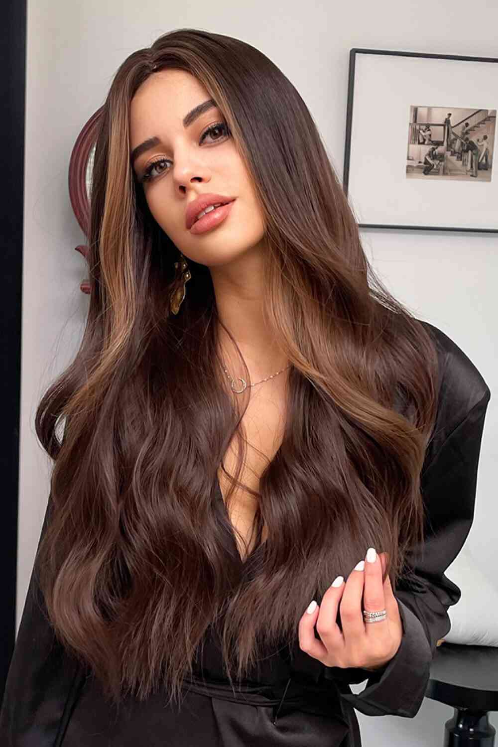 Full Machine Long Wave Synthetic Wigs 26'' | Hassle Free Cart