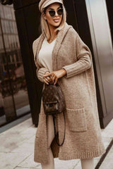 Full Size SIMPLY LIVE Hooded Cardigan | Hassle Free Cart