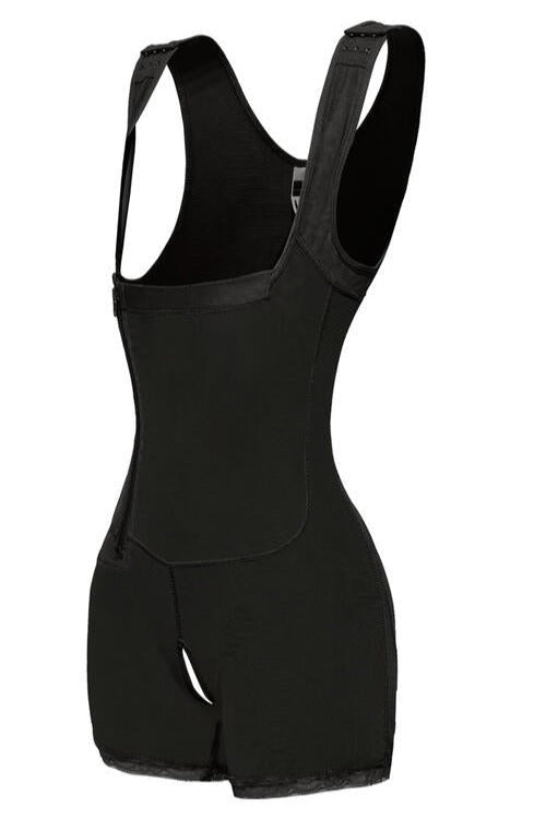 Full Size Side Zip Up Wide Strap Shapewear | Hassle Free Cart