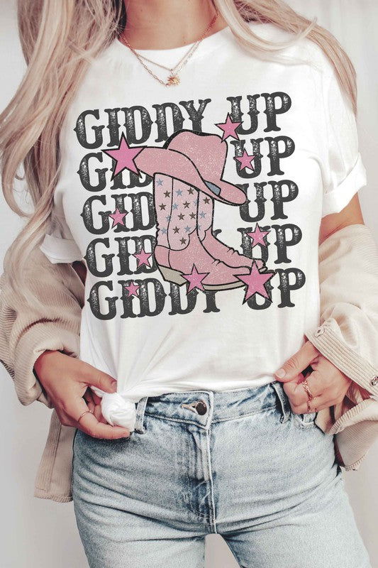 GIDDY UP COWBOY Graphic T-Shirt - Hassle Free Cart