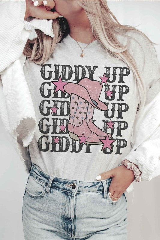 GIDDY UP COWBOY Graphic T-Shirt - Hassle Free Cart