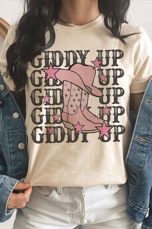 GIDDY UP COWBOY Graphic T-Shirt - Hassle Free Cart