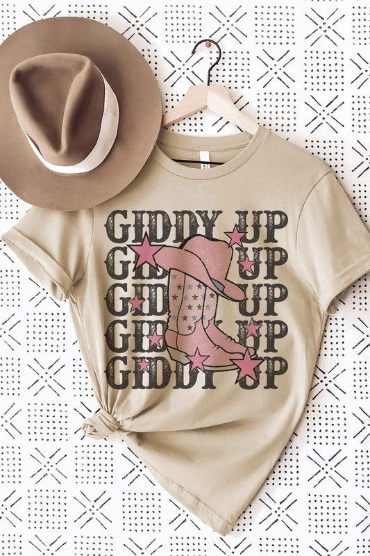 GIDDY UP COWBOY Graphic T-Shirt - Hassle Free Cart