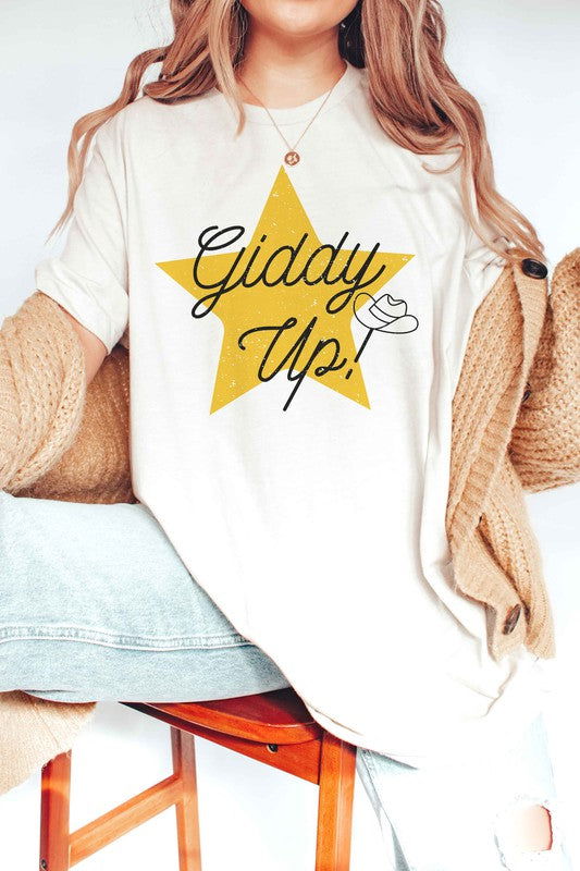 GIDDY UP STAR Graphic Tee - Hassle Free Cart