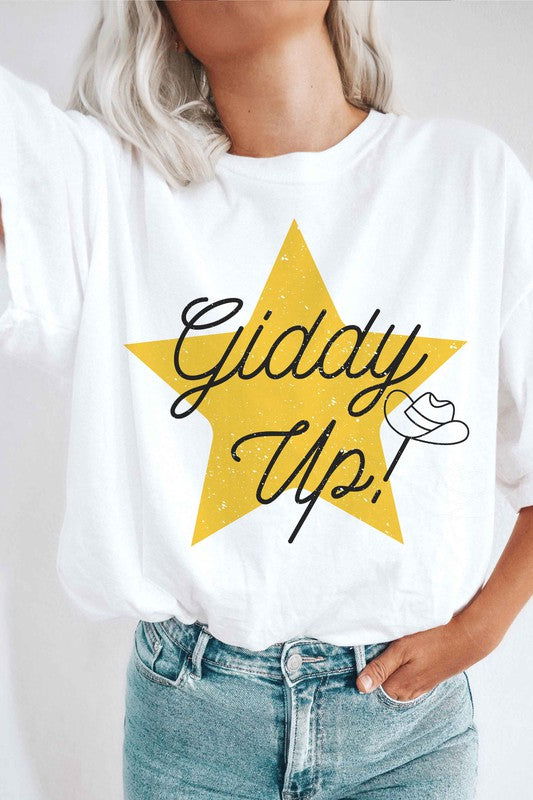 GIDDY UP STAR Graphic Tee - Hassle Free Cart