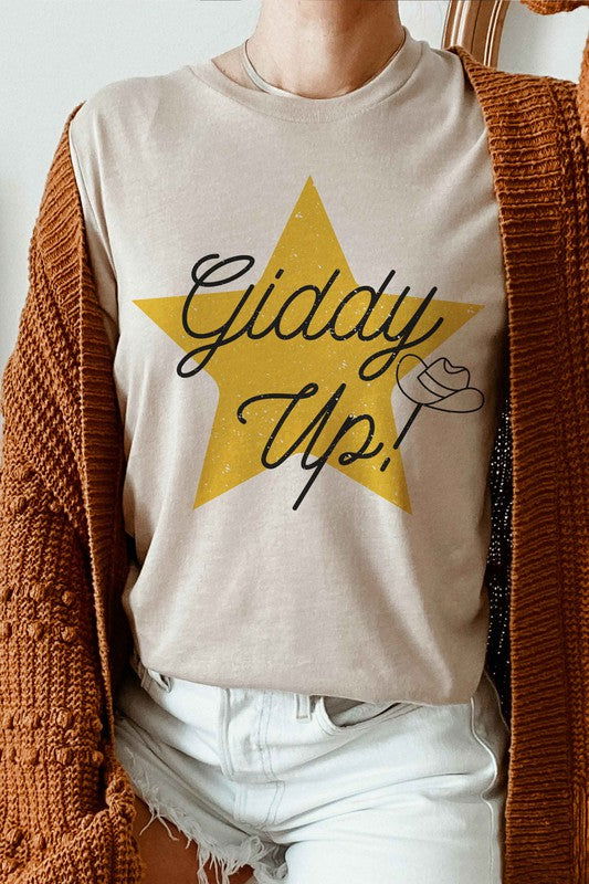 GIDDY UP STAR Graphic Tee - Hassle Free Cart