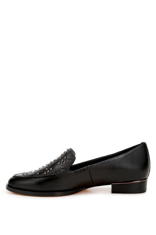 Gabassi Studded Genuine Leather Loafers - Hassle Free Cart