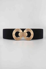 Geometric Buckle Elastic Wide Belt | Hassle Free Cart