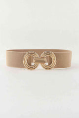 Geometric Buckle Elastic Wide Belt | Hassle Free Cart