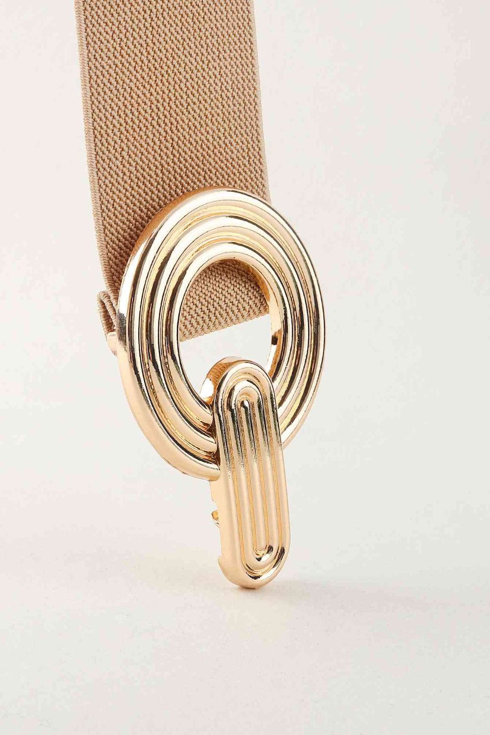 Geometric Buckle Elastic Wide Belt | Hassle Free Cart