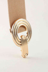 Geometric Buckle Elastic Wide Belt | Hassle Free Cart