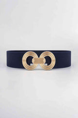 Geometric Buckle Elastic Wide Belt | Hassle Free Cart