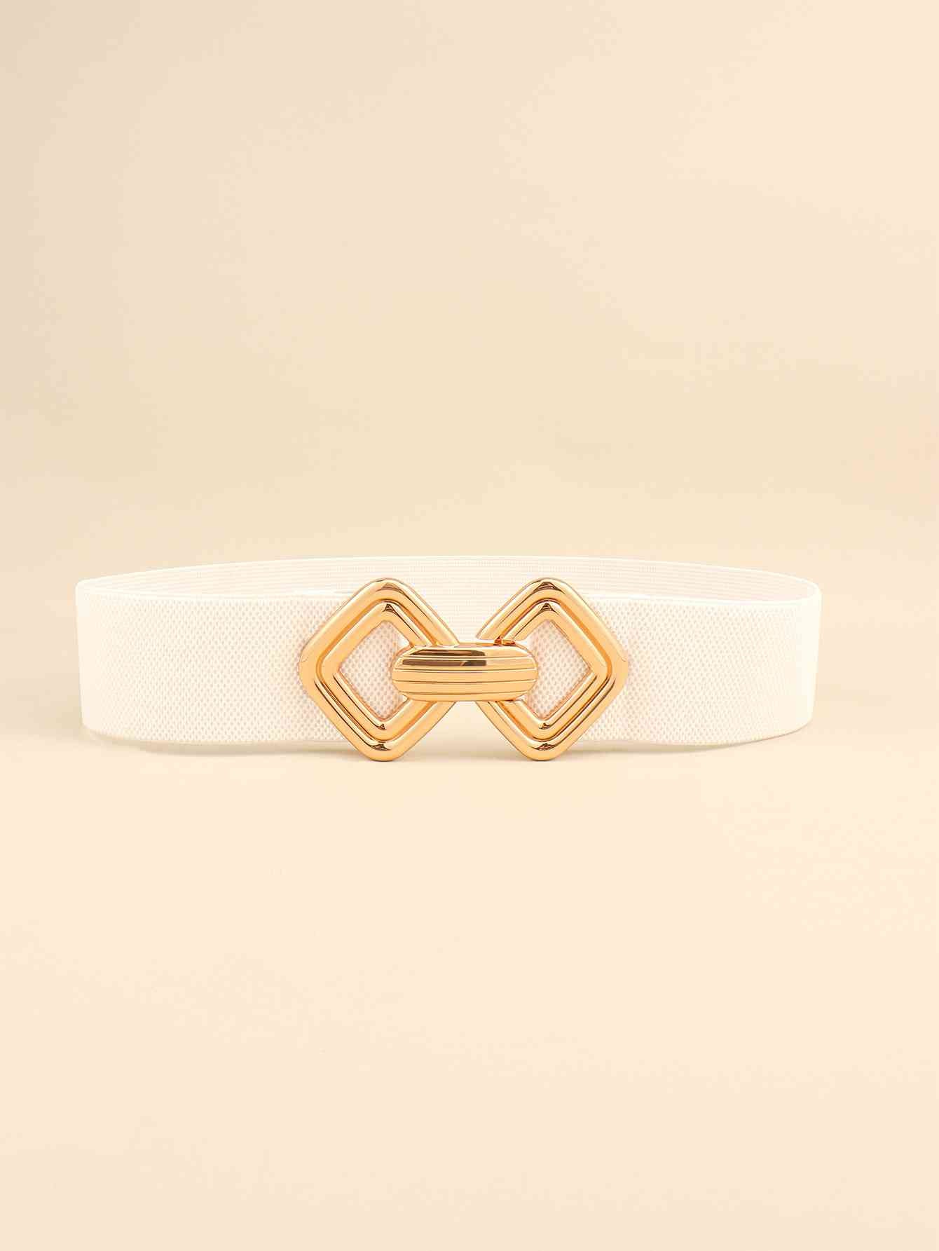 Geometric Buckle Elastic Wide Belt - Hassle Free Cart