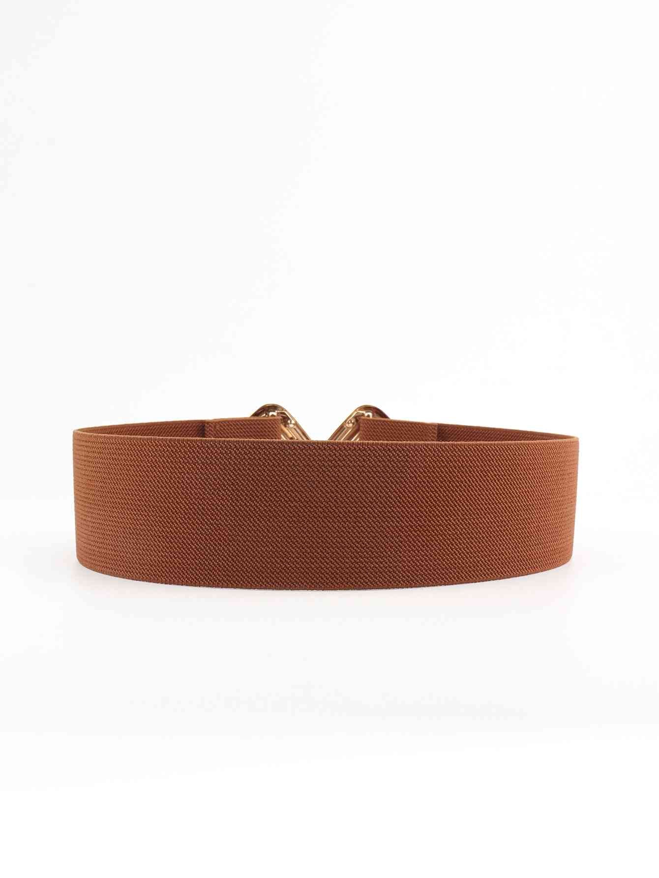 Geometric Buckle Elastic Wide Belt - Hassle Free Cart