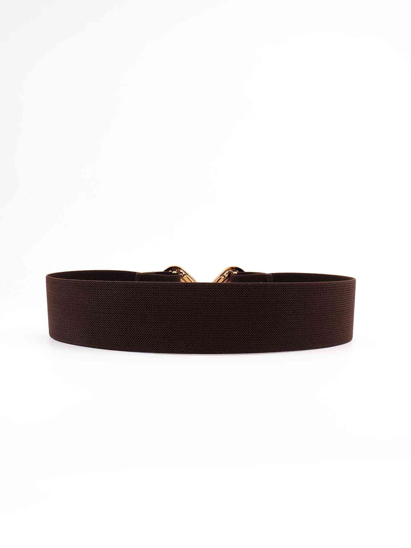 Geometric Buckle Elastic Wide Belt - Hassle Free Cart