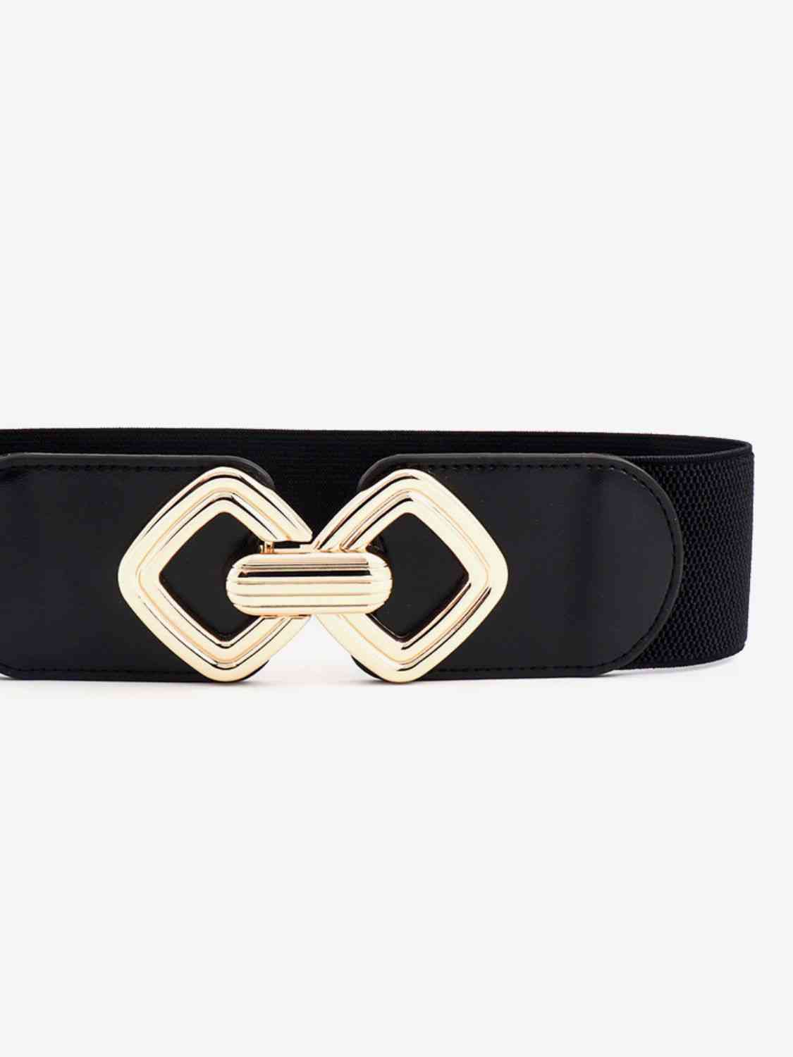 Geometric Buckle Elastic Wide Belt - Hassle Free Cart