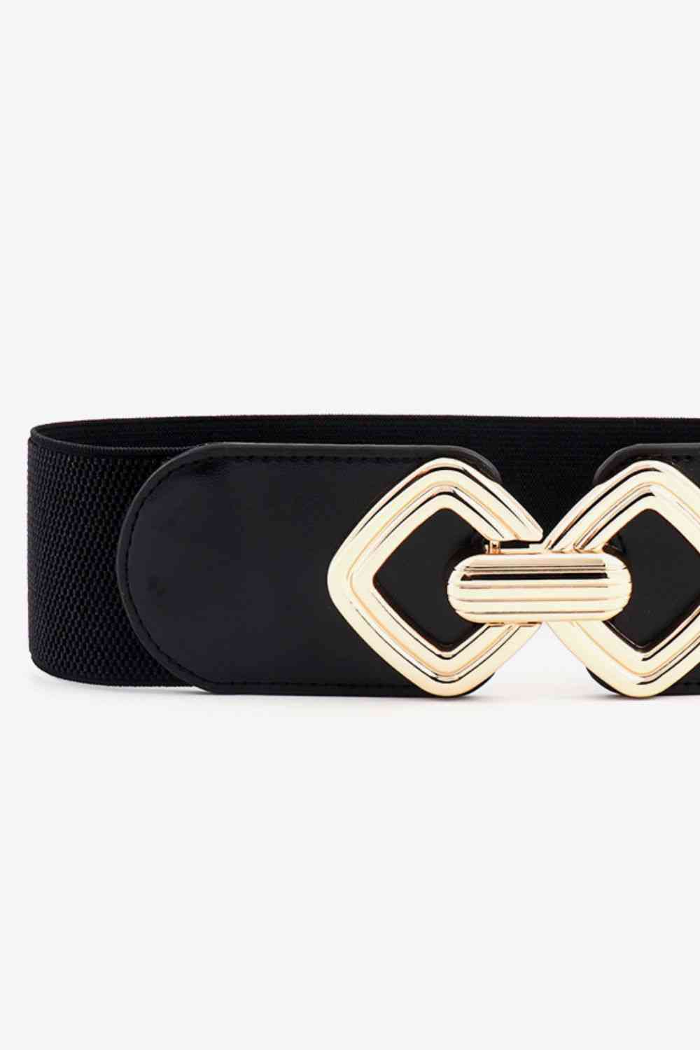 Geometric Buckle Elastic Wide Belt - Hassle Free Cart