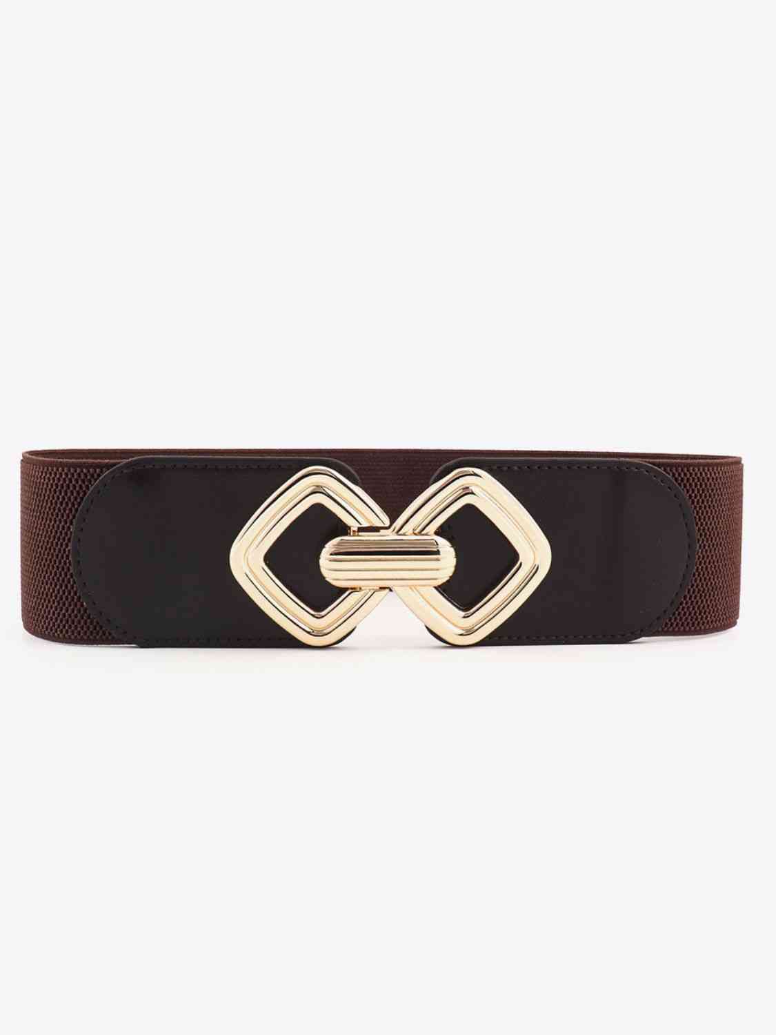 Geometric Buckle Elastic Wide Belt - Hassle Free Cart