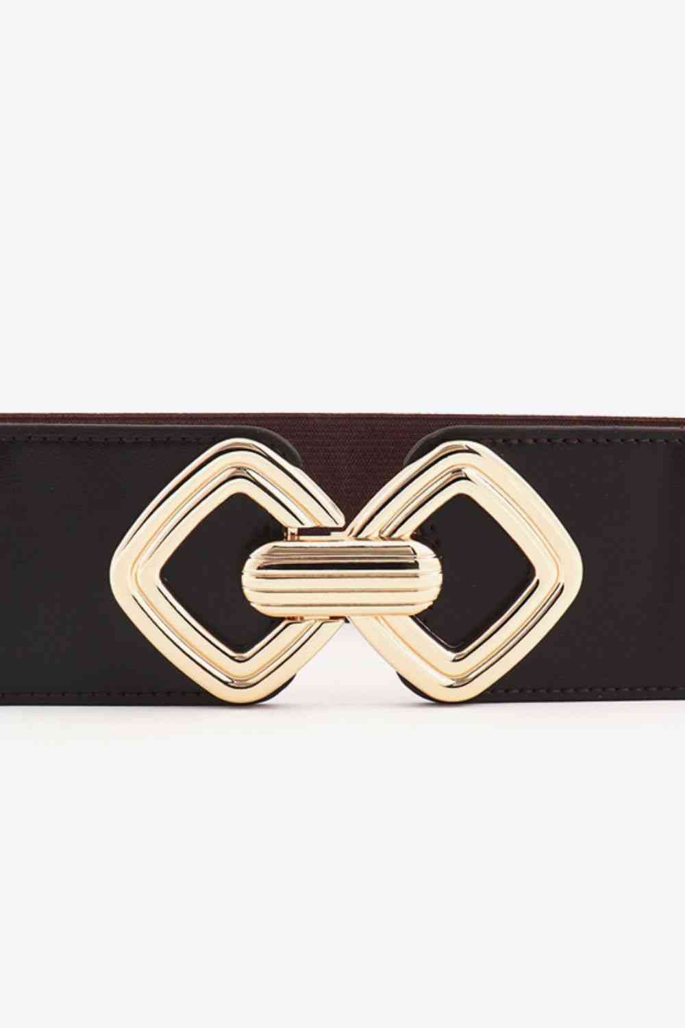 Geometric Buckle Elastic Wide Belt - Hassle Free Cart