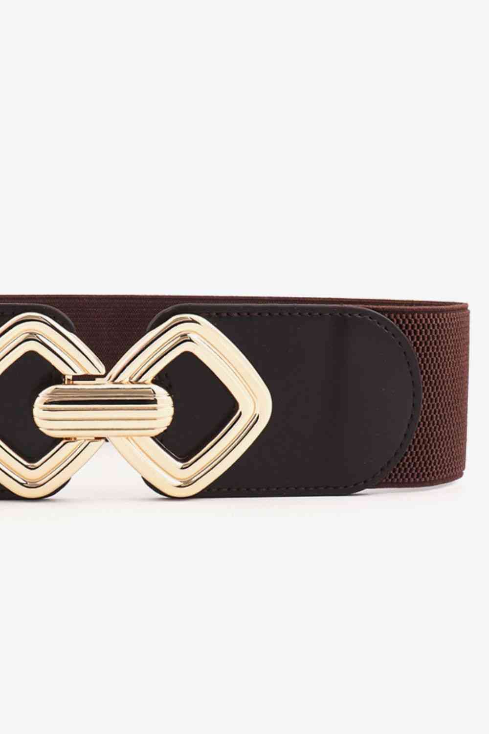 Geometric Buckle Elastic Wide Belt - Hassle Free Cart