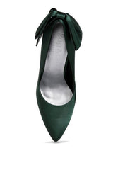 HORNET Green Satin Stiletto Pump Sandals - Hassle Free Cart