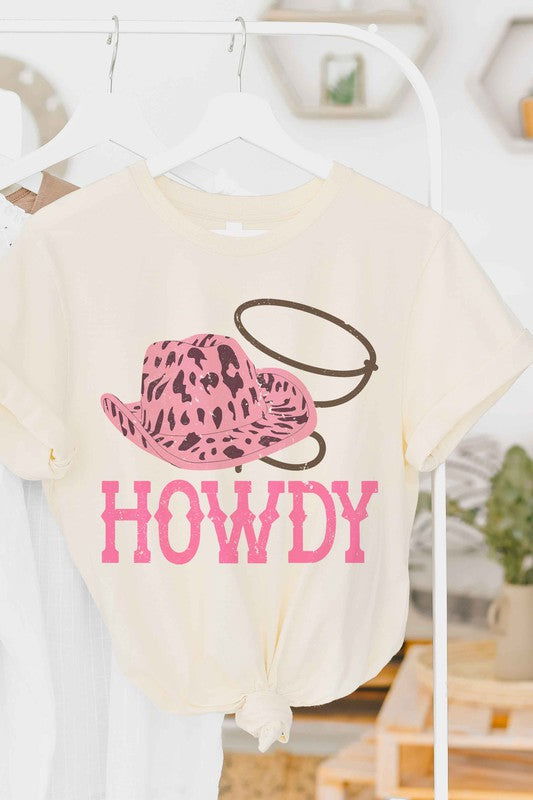 HOWDY COWBOY HAT Graphic Tee - Hassle Free Cart