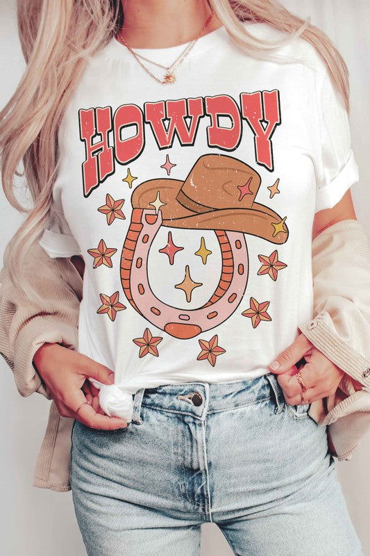 HOWDY HORSESHOE Graphic Tee - Hassle Free Cart