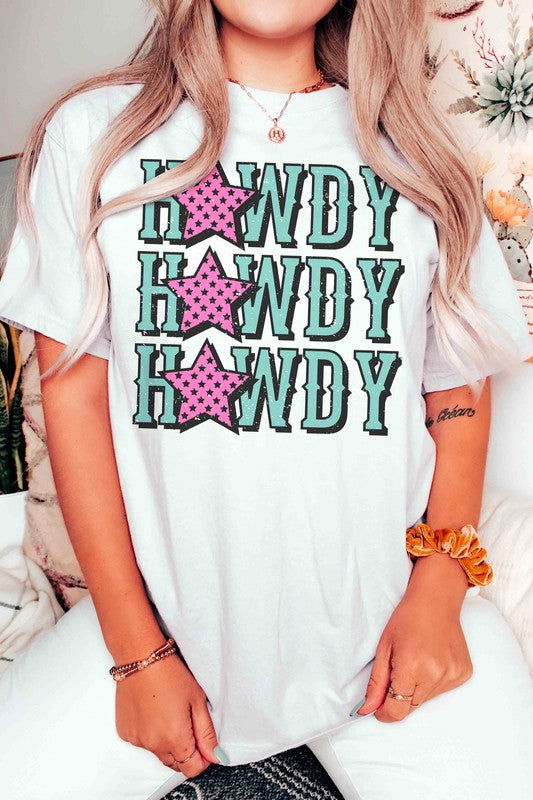 HOWDY STARS REPEAT Graphic Tee - Hassle Free Cart