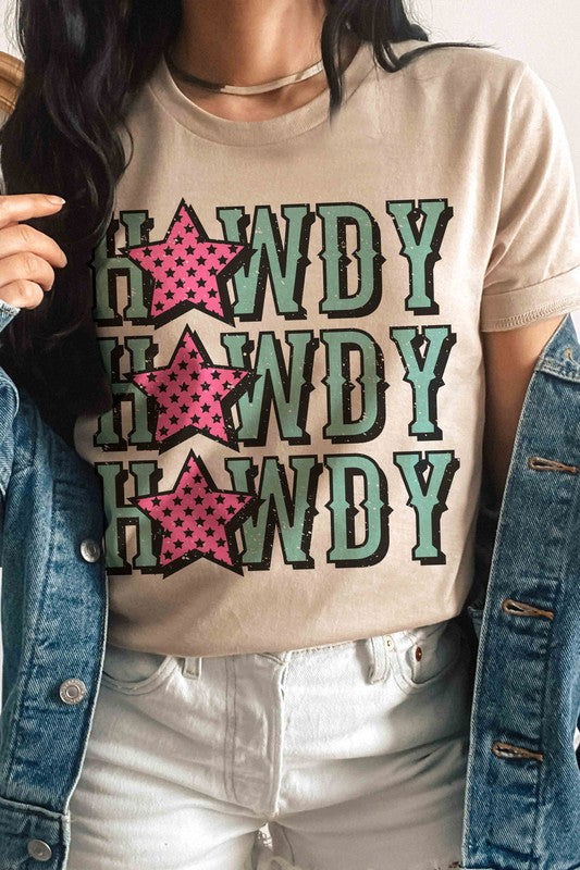 HOWDY STARS REPEAT Graphic Tee - Hassle Free Cart