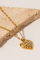 Heart Pendant Stainless Steel Necklace | Hassle Free Cart