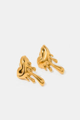 Heart Shape 18K Gold-Plated Earrings | Hassle Free Cart