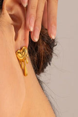 Heart Shape 18K Gold-Plated Earrings | Hassle Free Cart