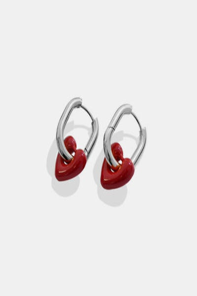 Heart Titanium Steel Earrings | Hassle Free Cart