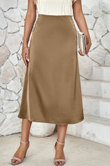 High Waist Midi Skirt - Hassle Free Cart