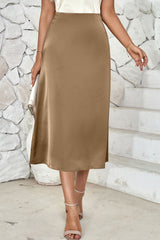 High Waist Midi Skirt - Hassle Free Cart